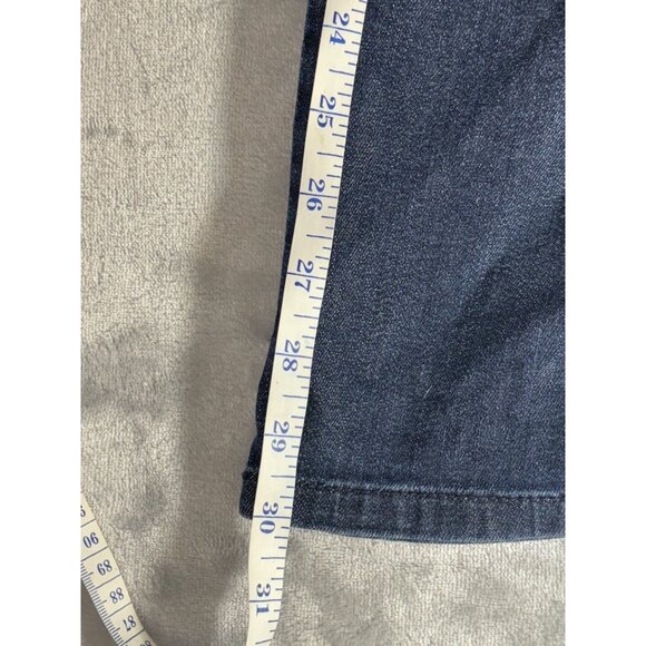 J. Jill Jeans Women's 12 Blue Dark wash Denim Full Leg Metropolitan - Picture 5 of 11